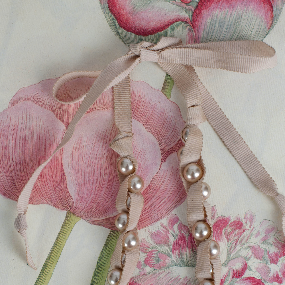 STELLA & DOT Pearl & Ribbon Tie Necklace - Picture 7 of 7